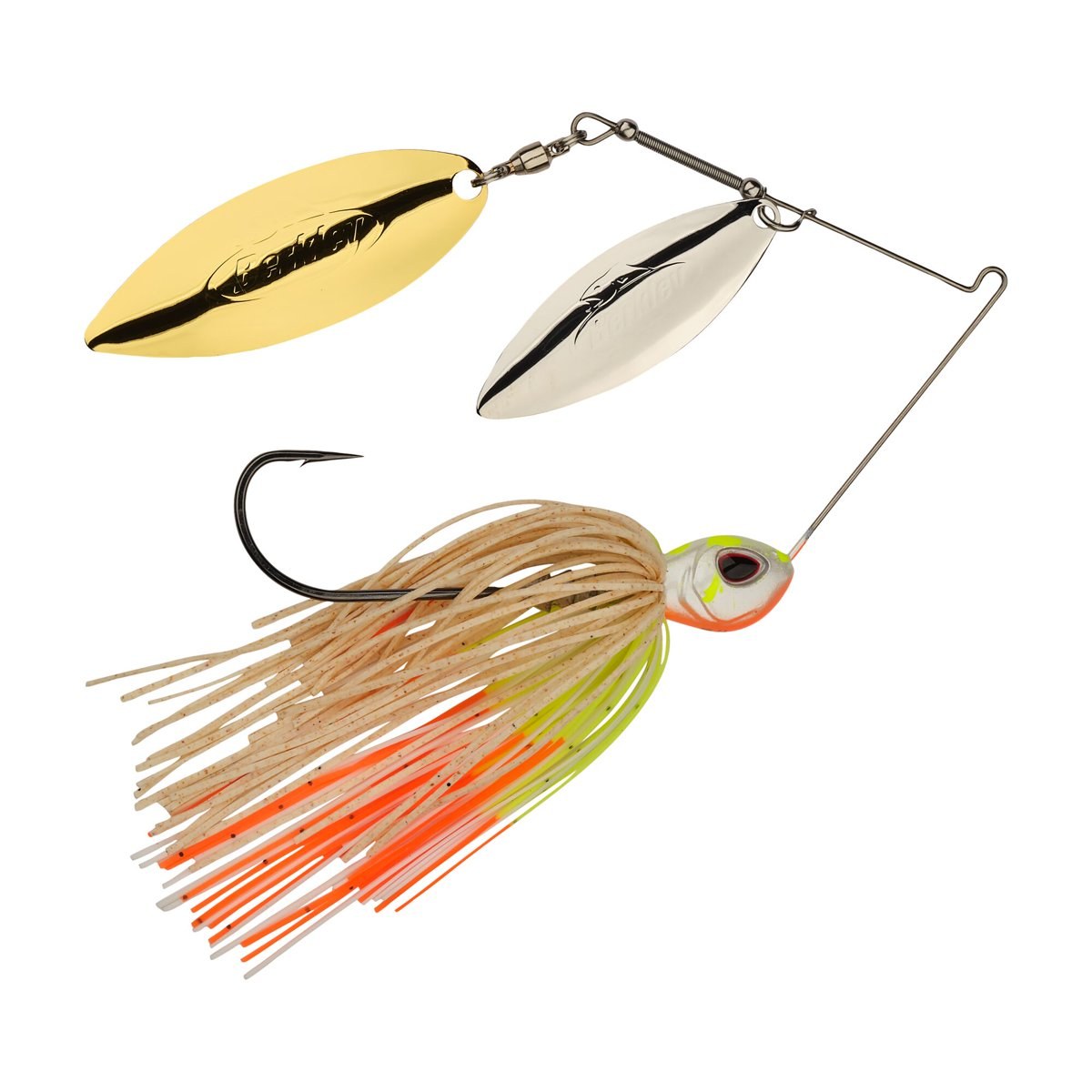 Berkley Power Blade Standard, Spinnerbaits, Coleslaw/Silver + Gold (1-count)