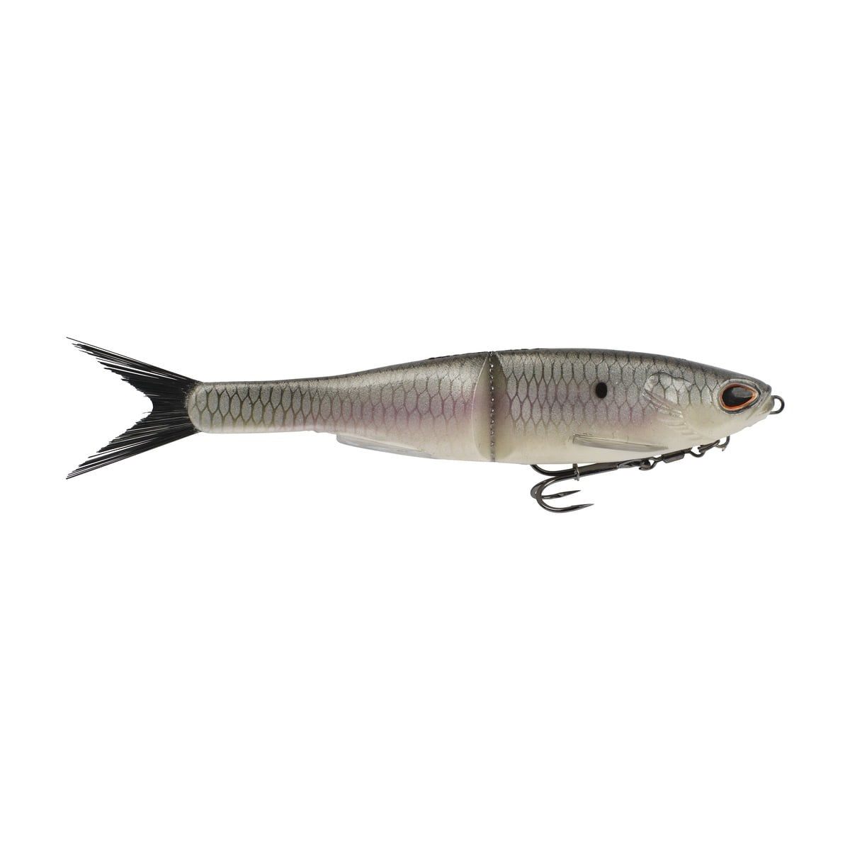 Berkley PowerBait Nessie Fishing Bait, Hickory Shad, 7 in, Soft Swimbait