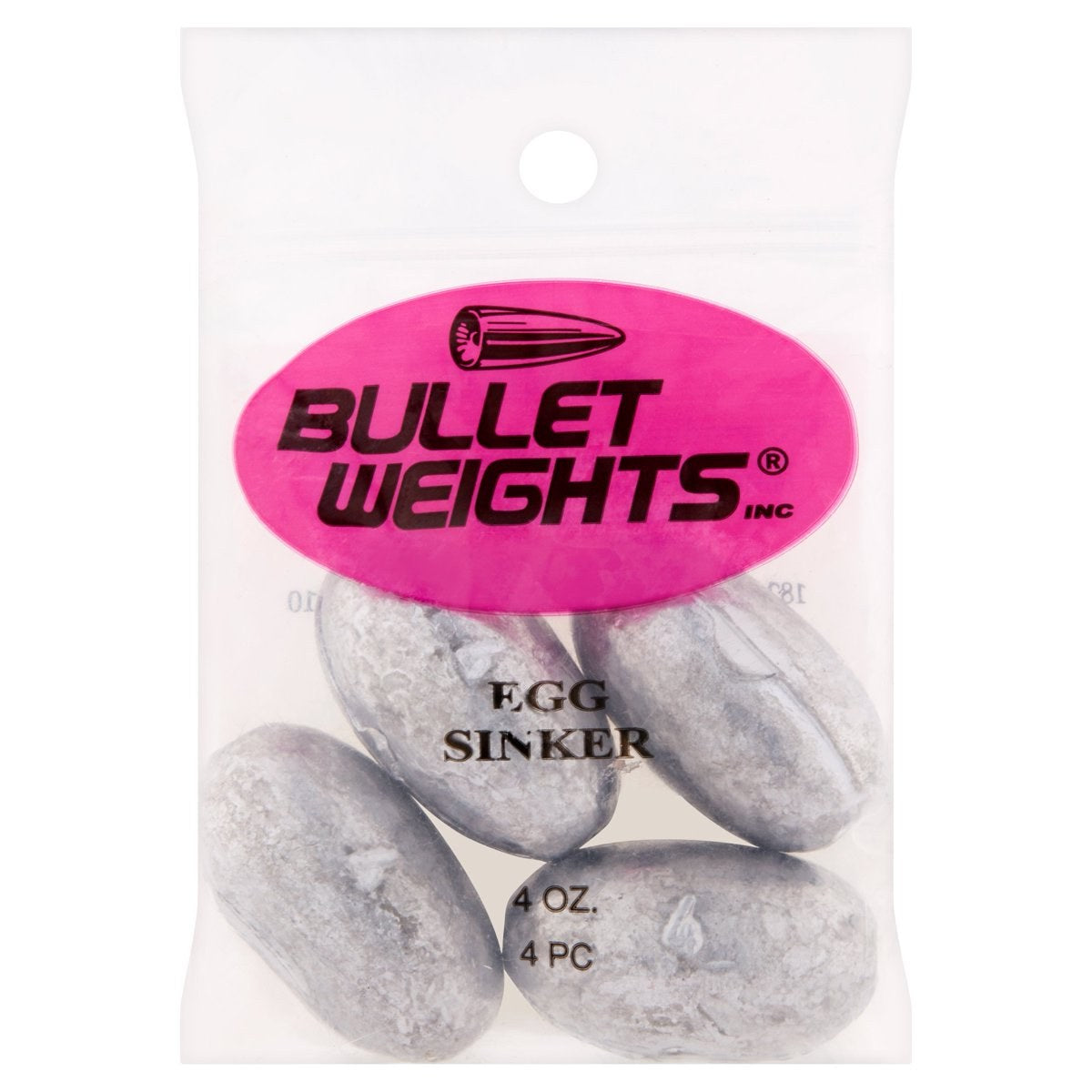 Bullet Weights EGI112-24 Lead Egg Sinkers, 4 oz Fishing Weights