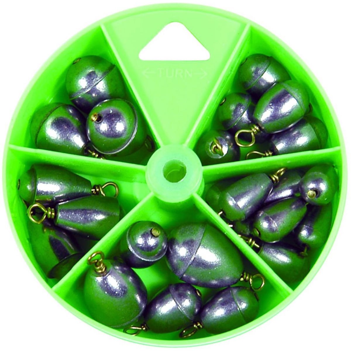 Eagle Claw Fishing, Nldpbc Steel Bass Casting Weight Sinker Assortment