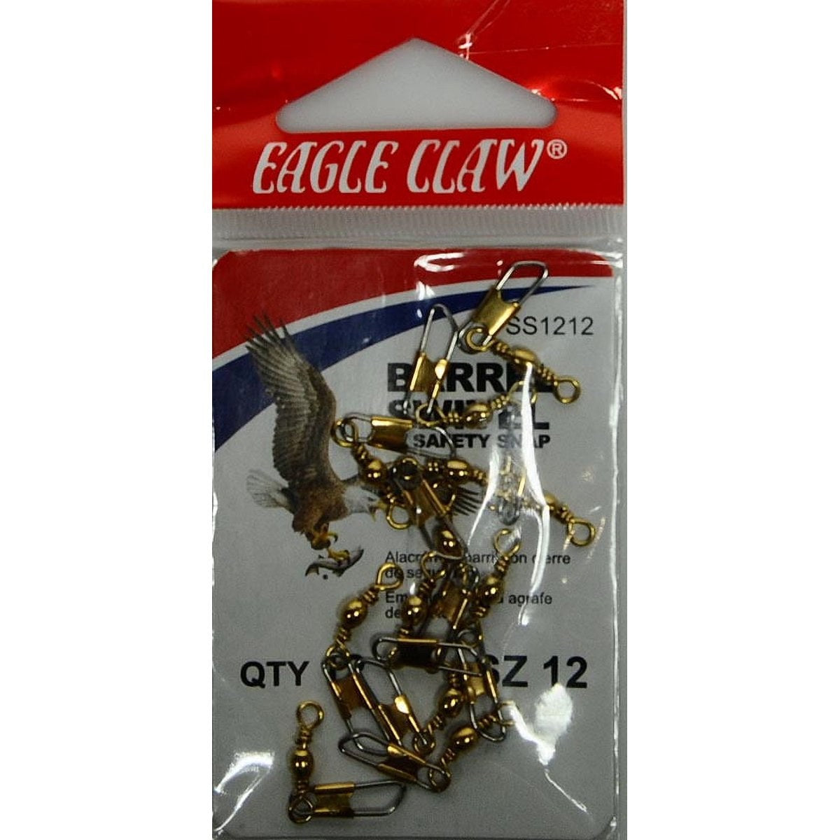 Eagle Claw Fishing, SS1212 Barrel Swivel, Size 12.