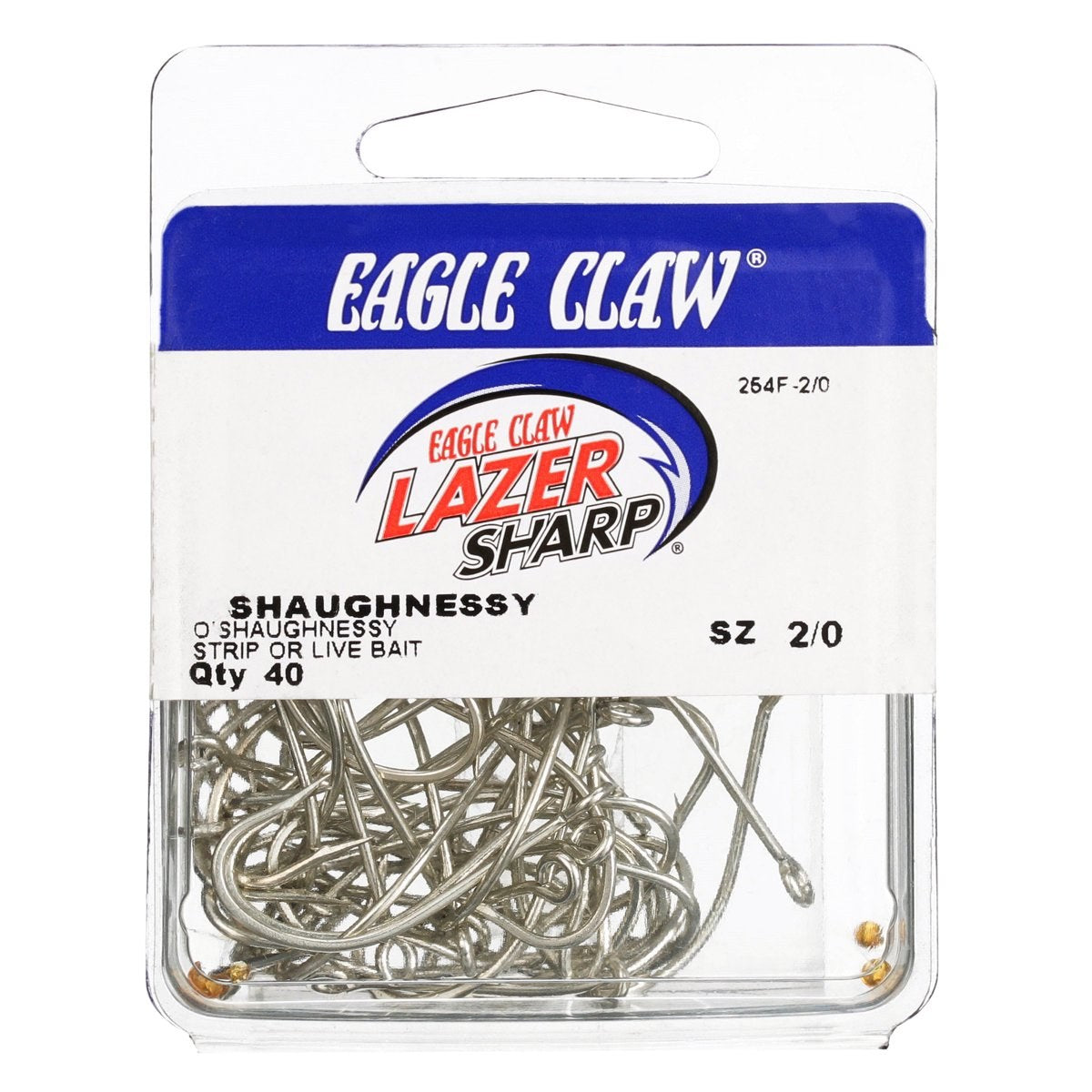 Eagle Claw O'Shaughnessy Non-Offset Fishing Hook, Sea Guard