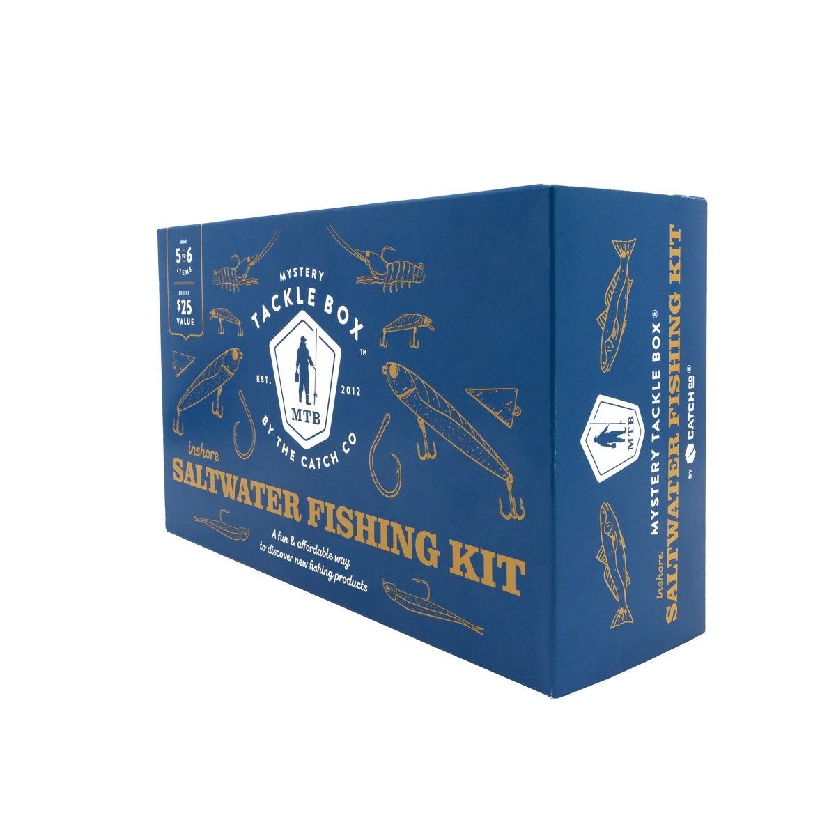 Mystery Tackle Box Regular Saltwater Fishing Lure Kit, Non-Lead
