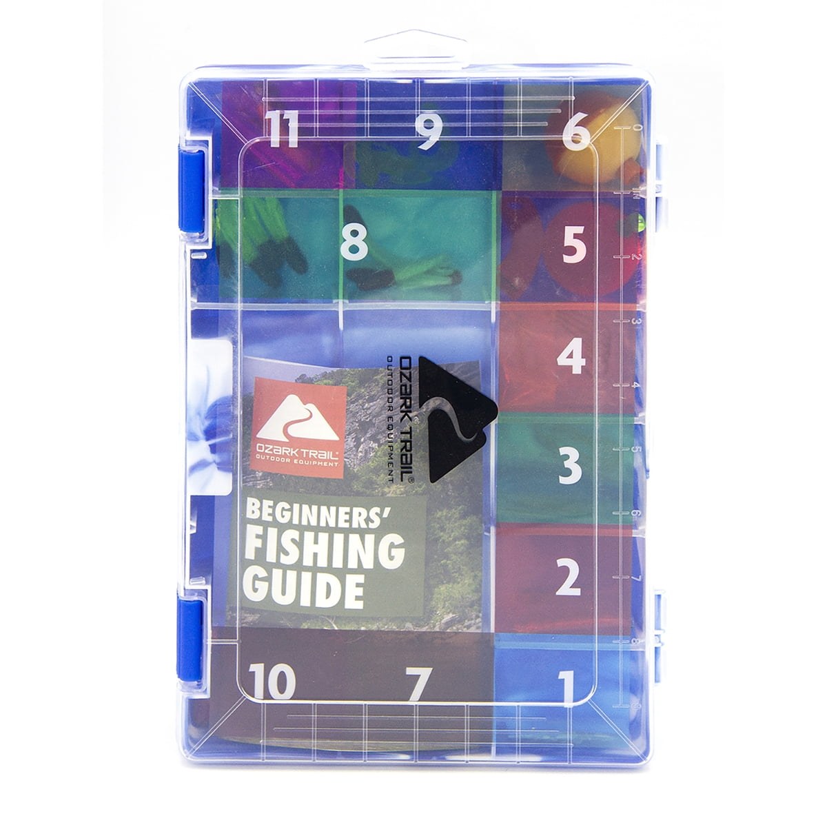 Ozark Trail Beginner's Fishing Kit with Assorted Tackle, Bobbers, Hooks, and Accessories