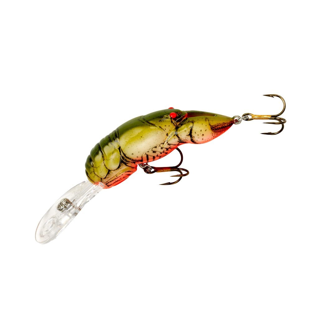 Rebel Wee Craw Crankbait Chartreuse Brown 2" 1/5 oz.