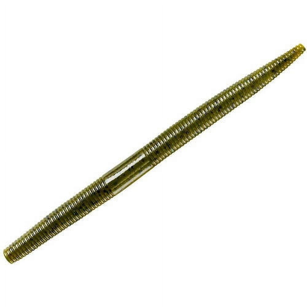 YUM Dinger Soft Plastic Worm 5" Green Pumpkin 8 Count