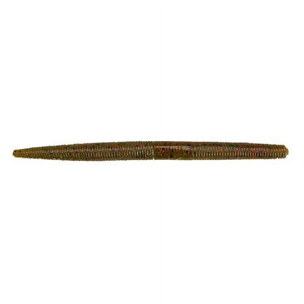 YUM Dinger Soft Plastic Worm 5" Watermelon Red Flake 8 Count