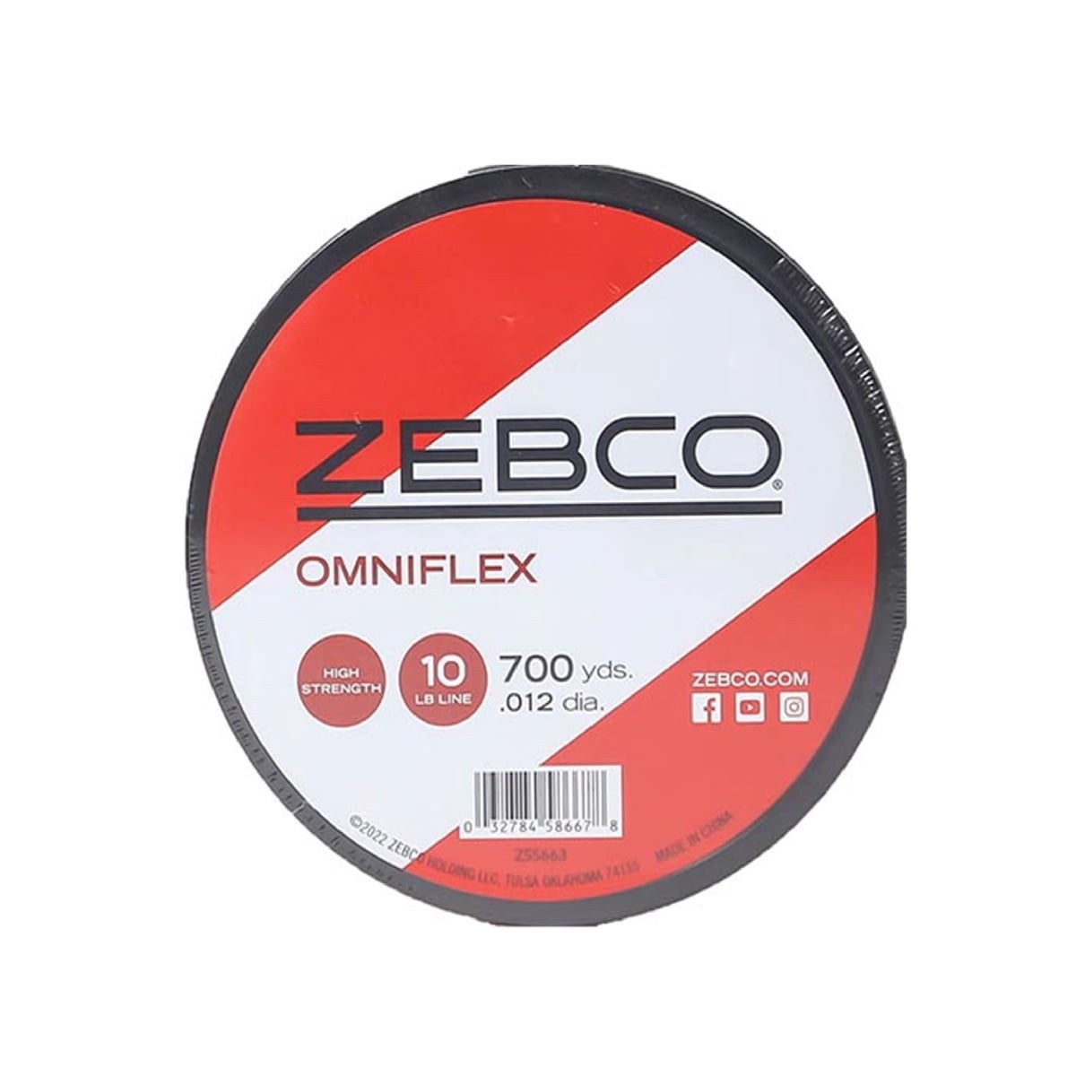 Zebco Omniflex Monofilament Fishing Line, 10-Pound Tested, Clear