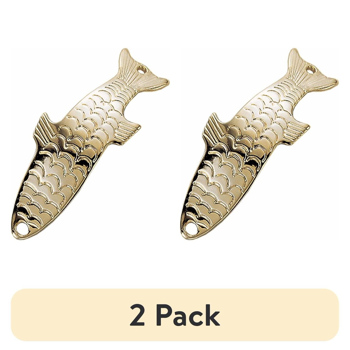 (2 pack) Acme Tackle Phoebe, Fishing Lure Spoon, 1/8 oz., Gold