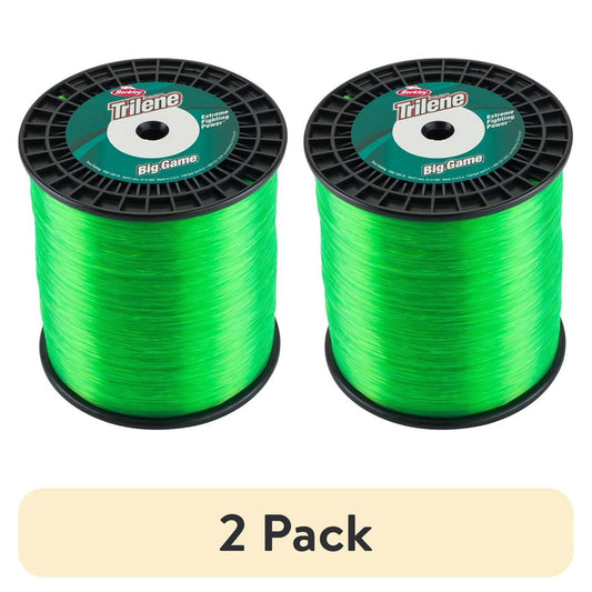 (2 pack) Berkley Trilene Big Game Monofilament Fishing Line, Solar Collector, 20 lb Test Strength, 650 yd