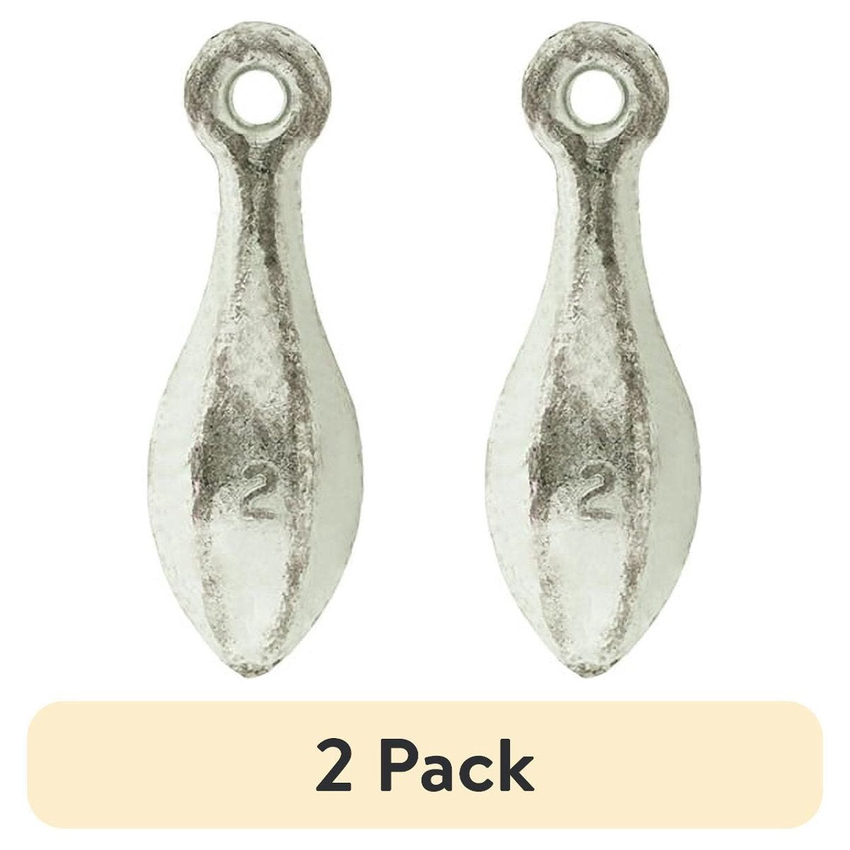 (2 pack) Eagle Claw Fishing Tackle, 02092-002, Bank Sinker 2 oz
