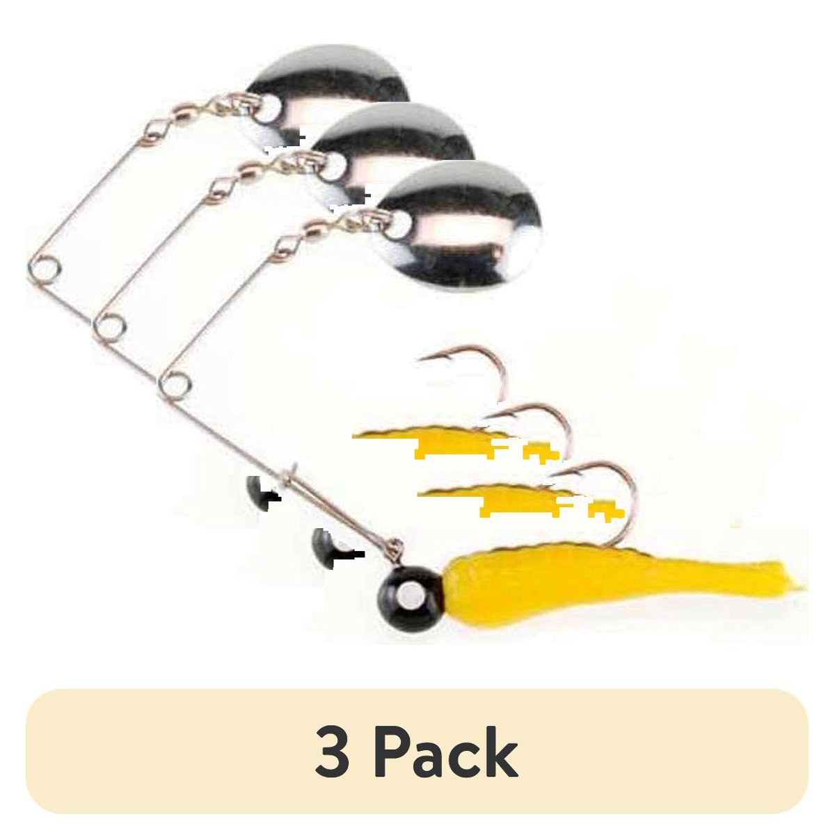 (3 pack) Johnson Beetle Spin Nickel Blade Fishing Hard Bait