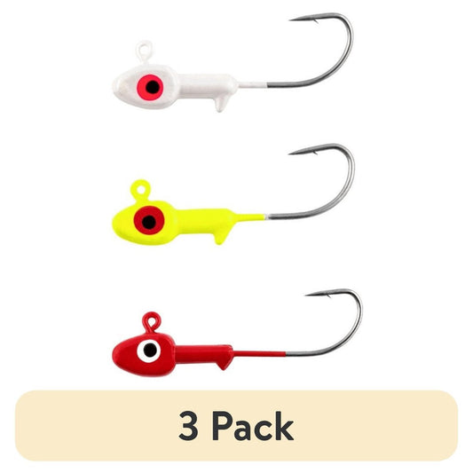 (3 pack) TSUNAMI 1/4oz Fishing Jig Head Assorted Colors