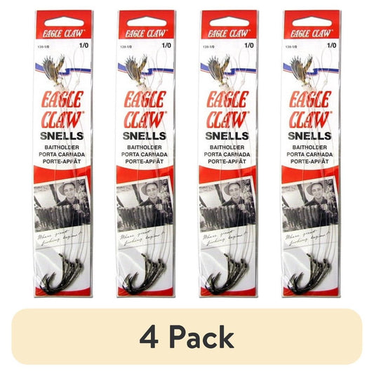 (4 pack) Eagle Claw Baitholder Fishing Hook
