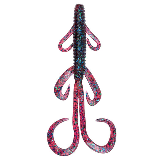 6th Sense Fishing Hogwalla Lizard Hybrid Creature Bait, 5.8", Plum Bug
