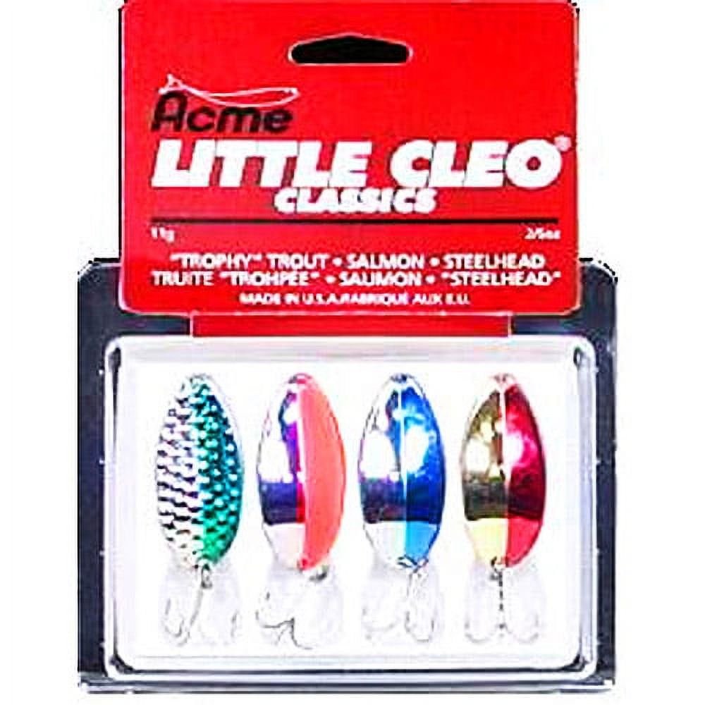 Acme KT-40 4 Piece- Little Cleo Classic Fishing Spoon Lure Kit