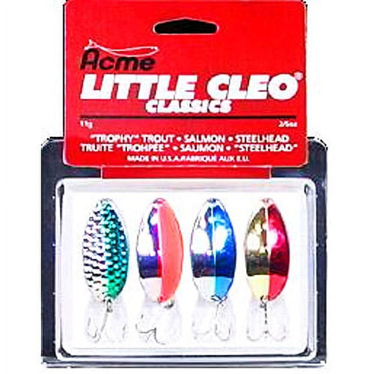 Acme KT-40 4 Piece- Little Cleo Classic Fishing Spoon Lure Kit
