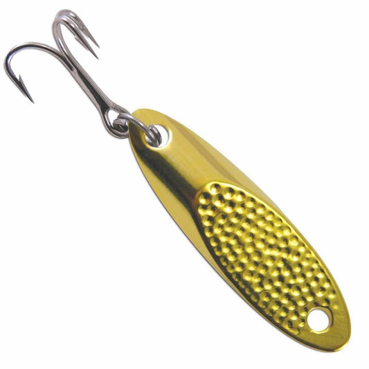 Acme Tackle Freshwater Kastmaster Hammered Spoon, Gold, 1/4 oz. Lake
