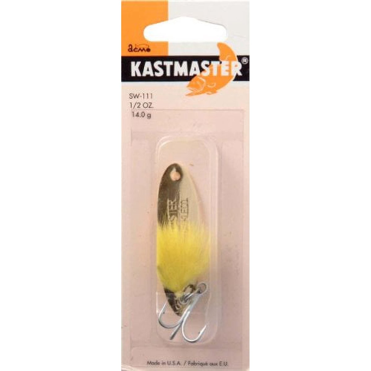 Acme Tackle Kastmaster Bucktail Spoon 1/2oz Gold