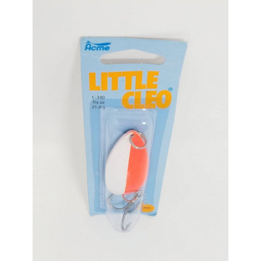 Acme Tackle Little Cleo Fishing Spoon Glow & Fluorescent 3/4 oz.