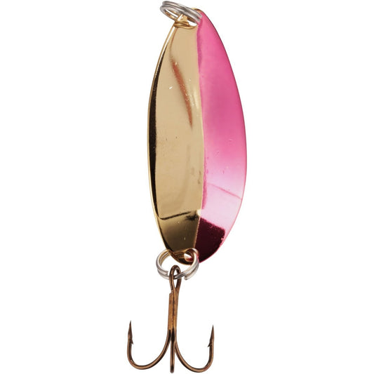Acme Tackle Little Cleo Fishing Spoon Gold Neon Red 2/3 oz.