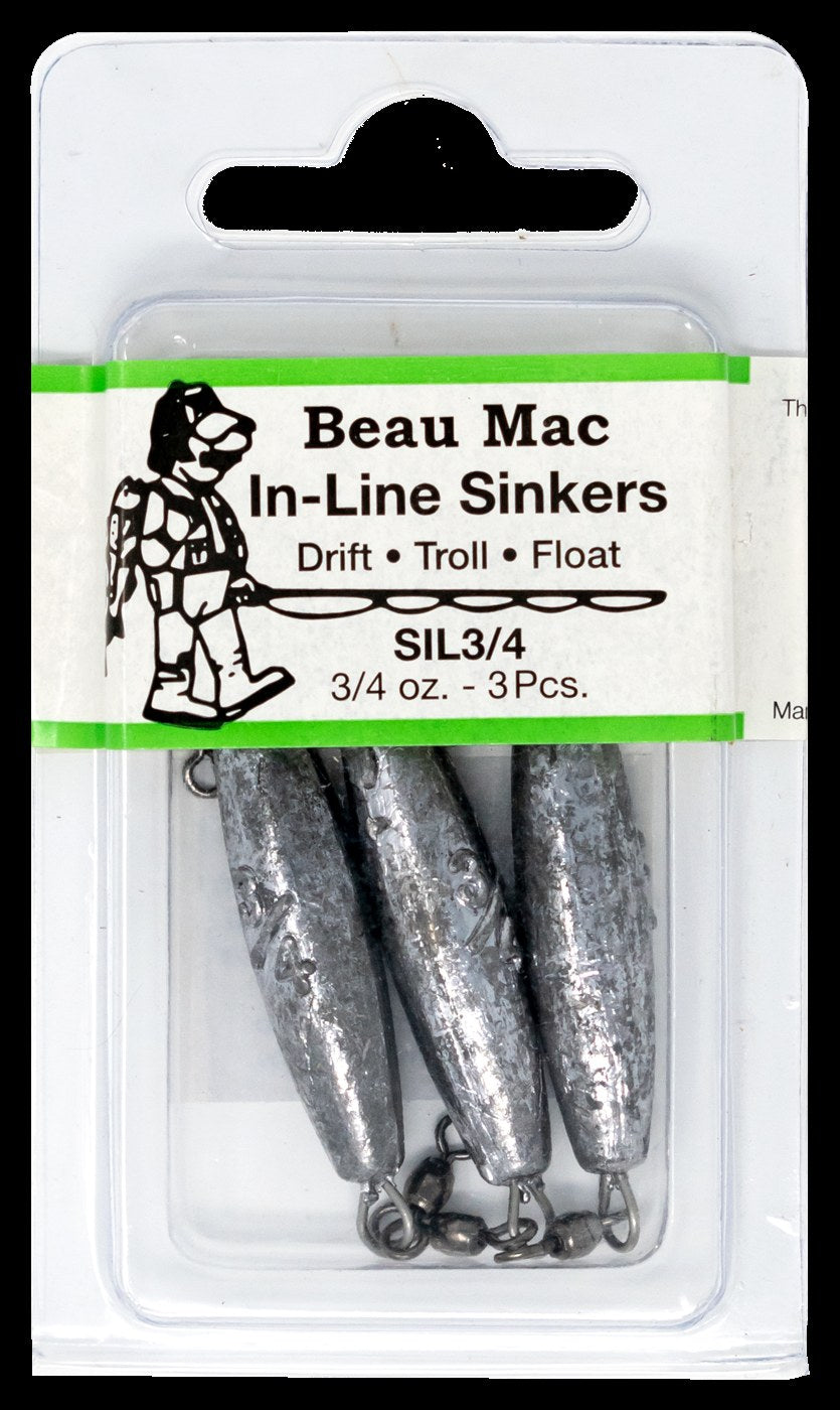 Beau Mac In-Line Sinker - 3/4 oz.