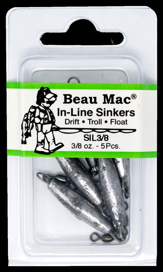 Beau Mac In-Line Sinker - 3/8 oz.