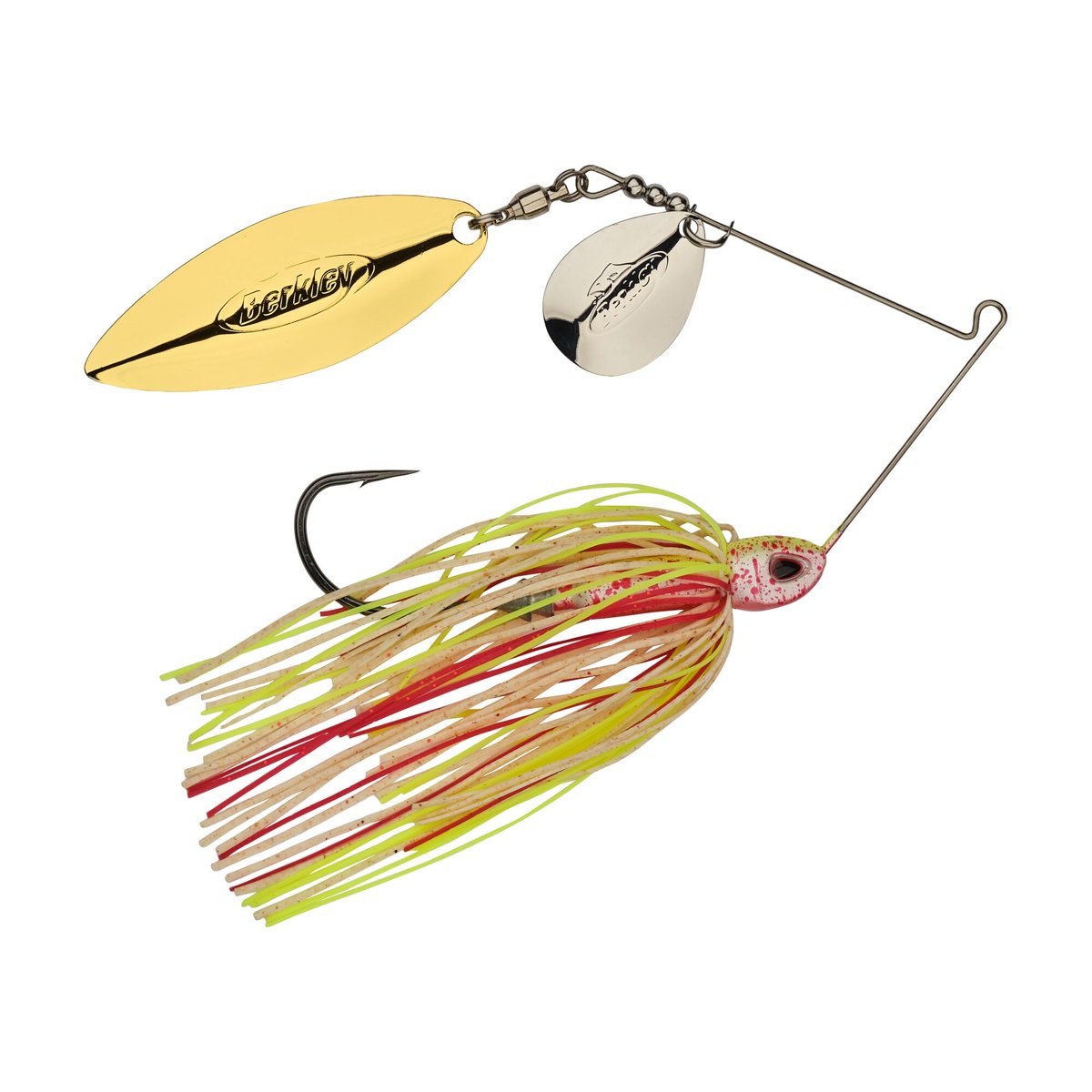 Berkley Power Blade Compact, Spinnerbaits, Hot Slaw/Silver + Gold (1-count)