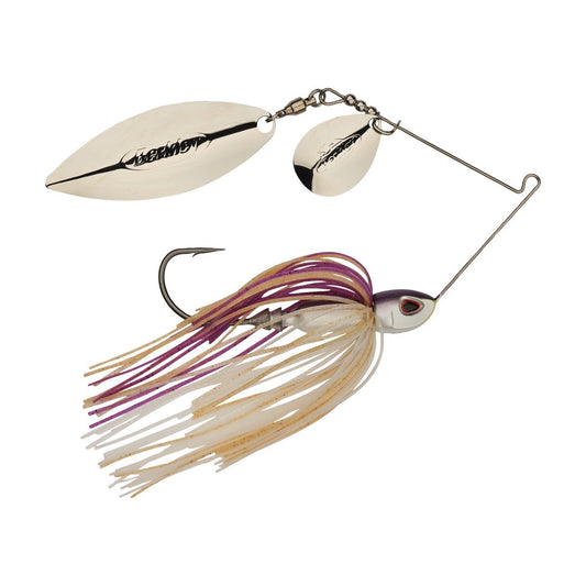 Berkley Power Blade Compact, Spinnerbaits, Purple Rain/Silver + Silver (1-count)