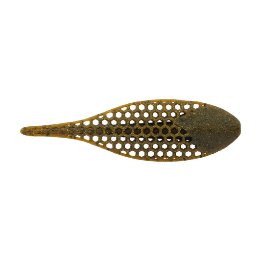 Berkley PowerBait MaxScent Flux-Gill Fishing Soft Bait, 3.5 in, Green Pumpkin