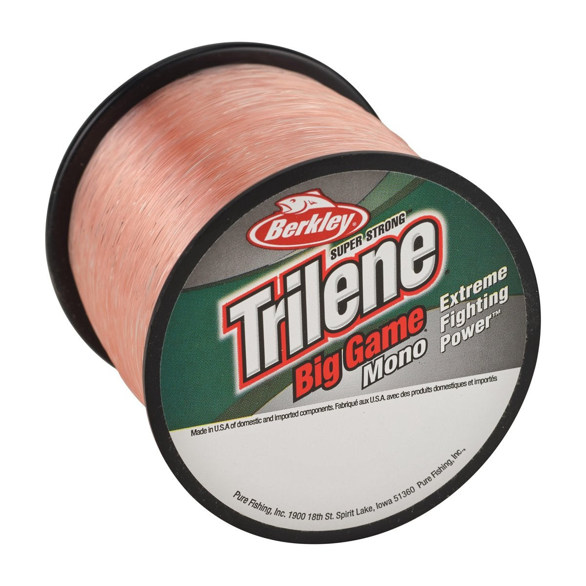 Berkley Trilene Big Game Monofilament Fishing Line, Pink Coral, 20 lb Test Strength, 650 yd