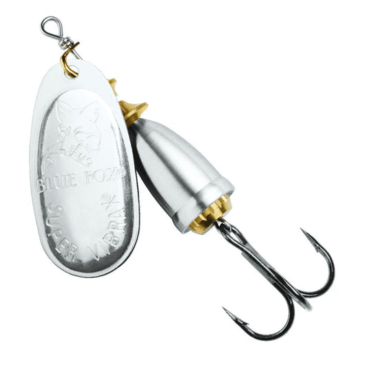Blue Fox Classic Vibrax Size 1 Inline Spinner 1/8 oz Silver/Silver