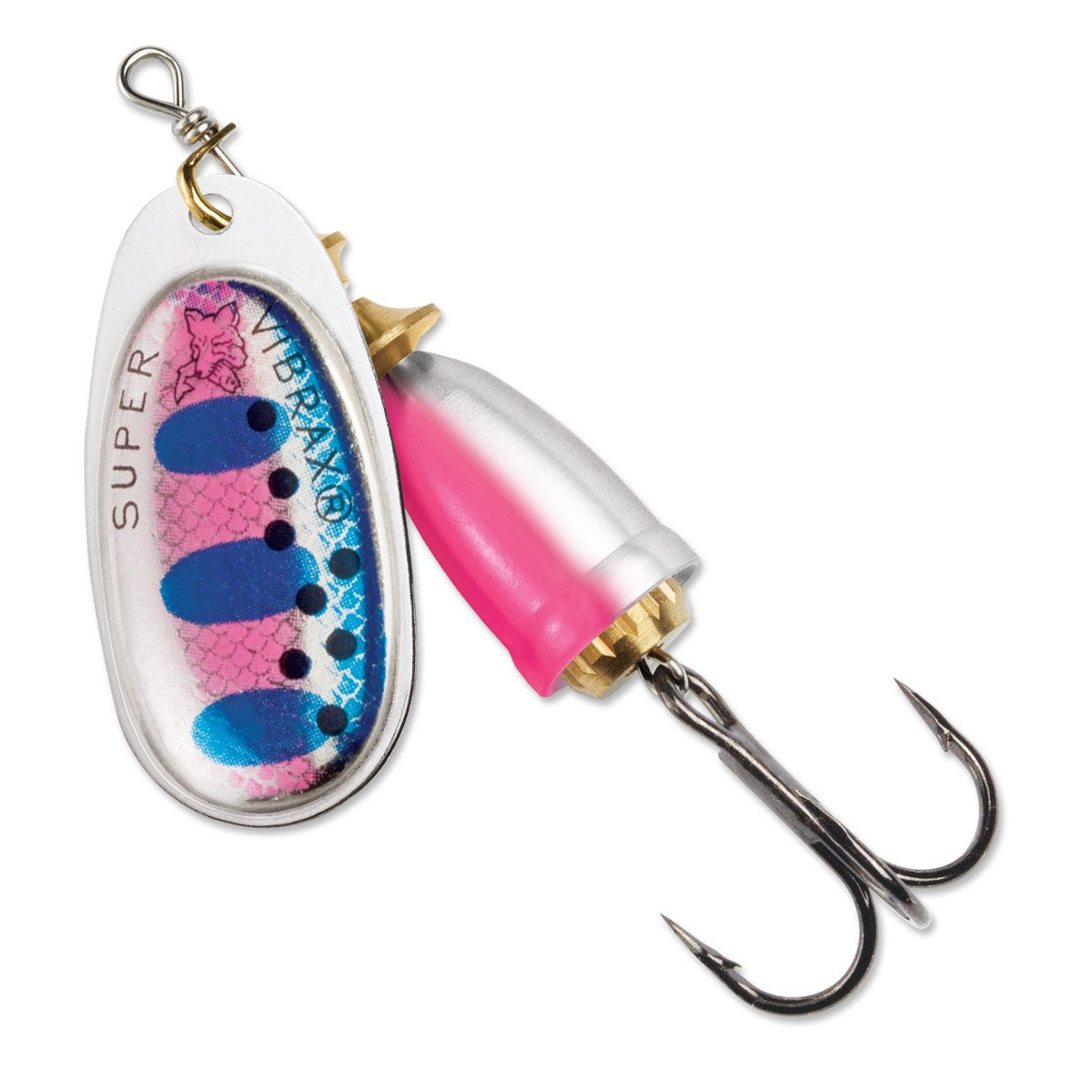 Blue Fox Classic Vibrax Size 3 Inline Spinner 1/4 oz Rainbow Trout