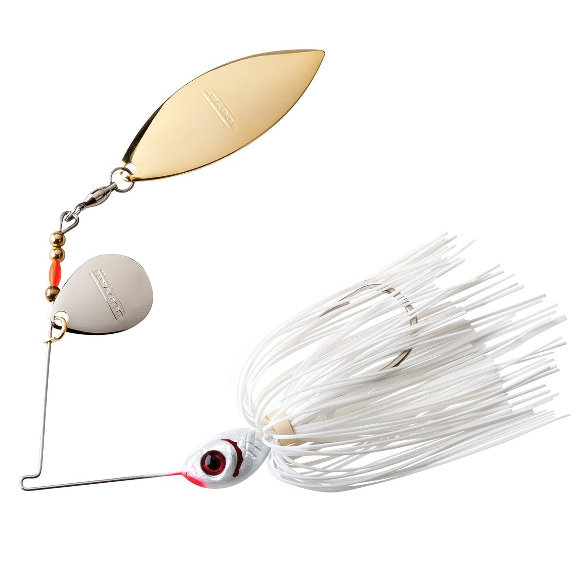 BOOYAH Blade Tandem Spinnerbait Snow White 1/4 oz.
