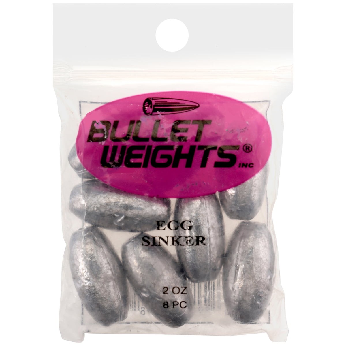 Bullet Weights 2 Oz. Egg Sinker 8 sinkers