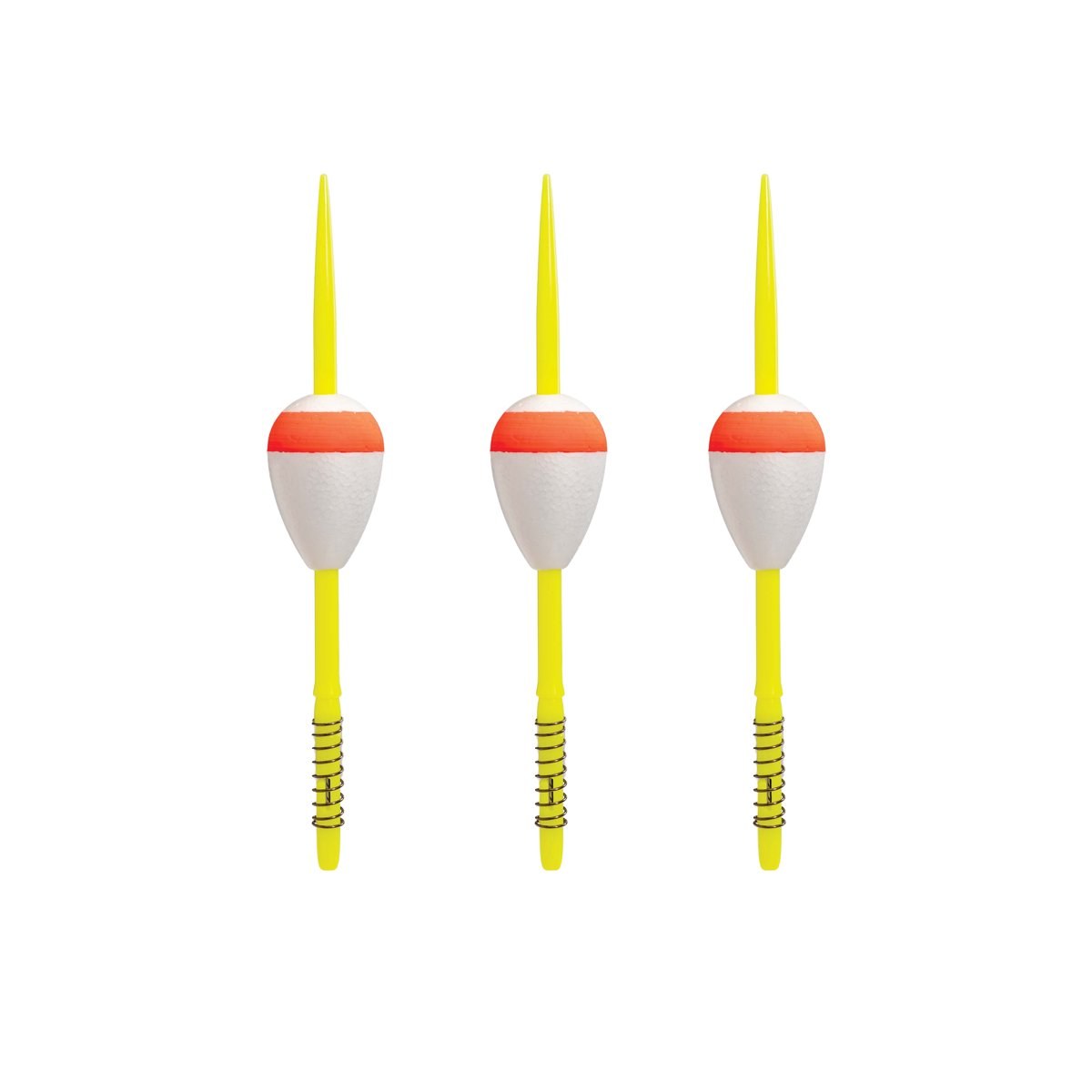 Comal Red & White Pear Spring Stick Fishing Bobbers 3-Pack