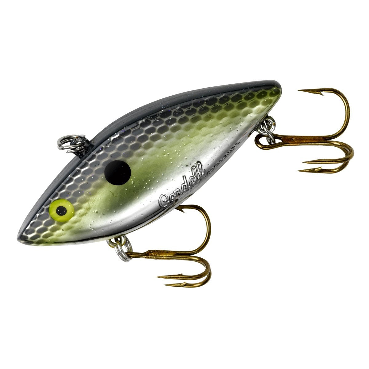 Cotton Cordell Super Spot Lipless Crankbait 2 1/2" Chrome Foxy Shad 1/4 oz.