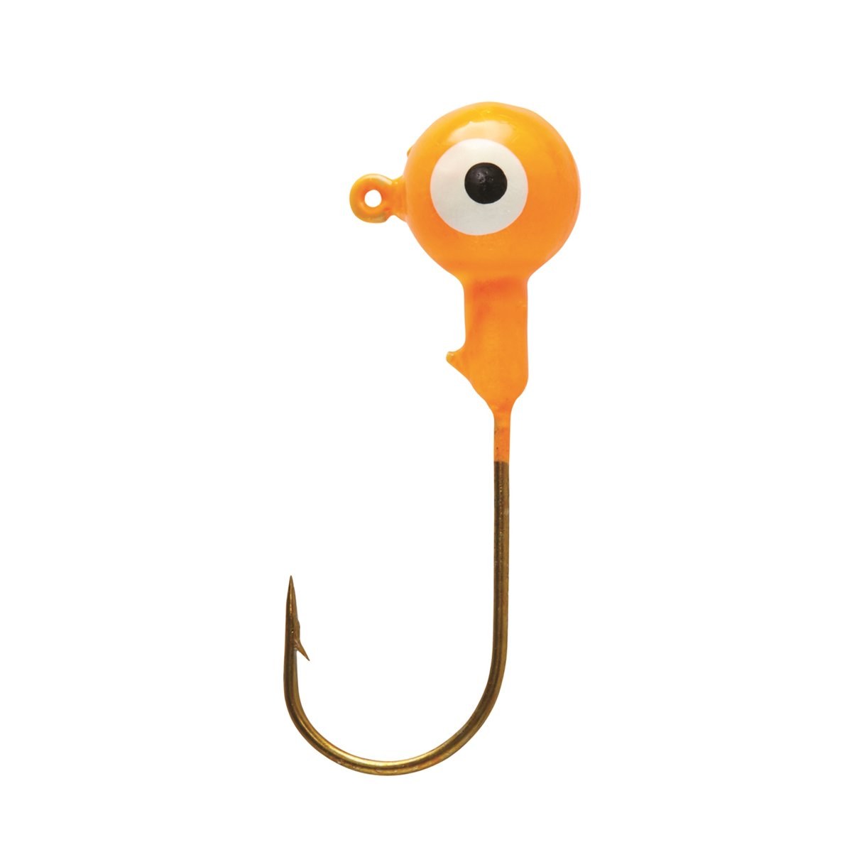 Eagle Claw Ball Head Fishing Jig, Orange with Bronze Hook, 1/8 oz., 10 Count