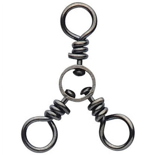 Eagle Claw Lazer Sharp 55 lb. Powerlight 3-Way Swivel, Size 2, 4 Pack