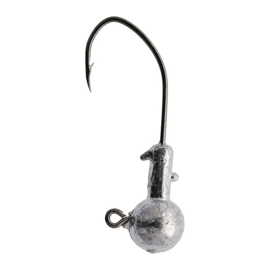 Eagle Claw Panfish Fish Head Fishing Jig Head, Gold Hook & Unpainted, 1/16 oz., 10 Count