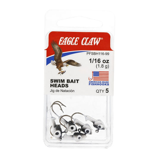 Eagle Claw Panfish Insider Tube Fishing Jig Head, Black Pearl, 1/16 oz.