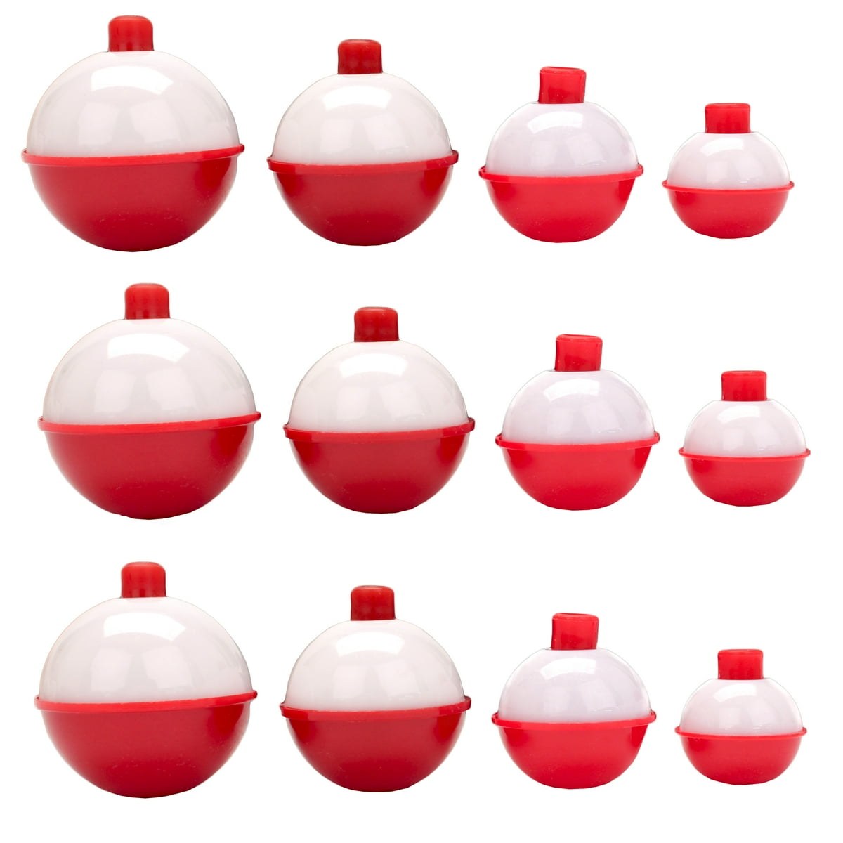 Eagle Claw Snap-On Round Floats Assorted Sizes-1"-1-3/4"