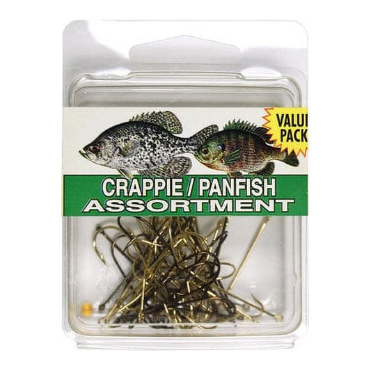 Eagle Claw SPCRPW Crappie Hook Assortment Clam, 46 Piece