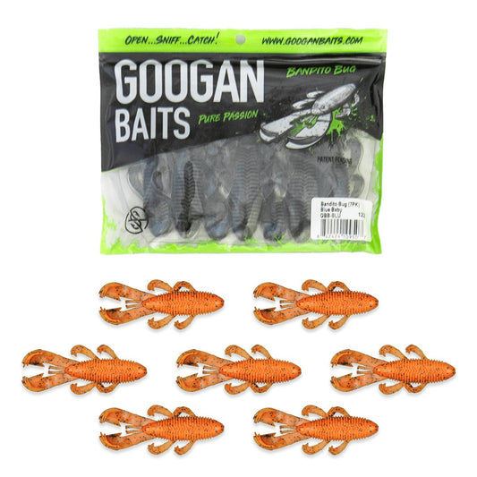 Googan Baits Bandito Bug 4-Inch Watermelon Red Flake Soft Plastic Fishing Lure