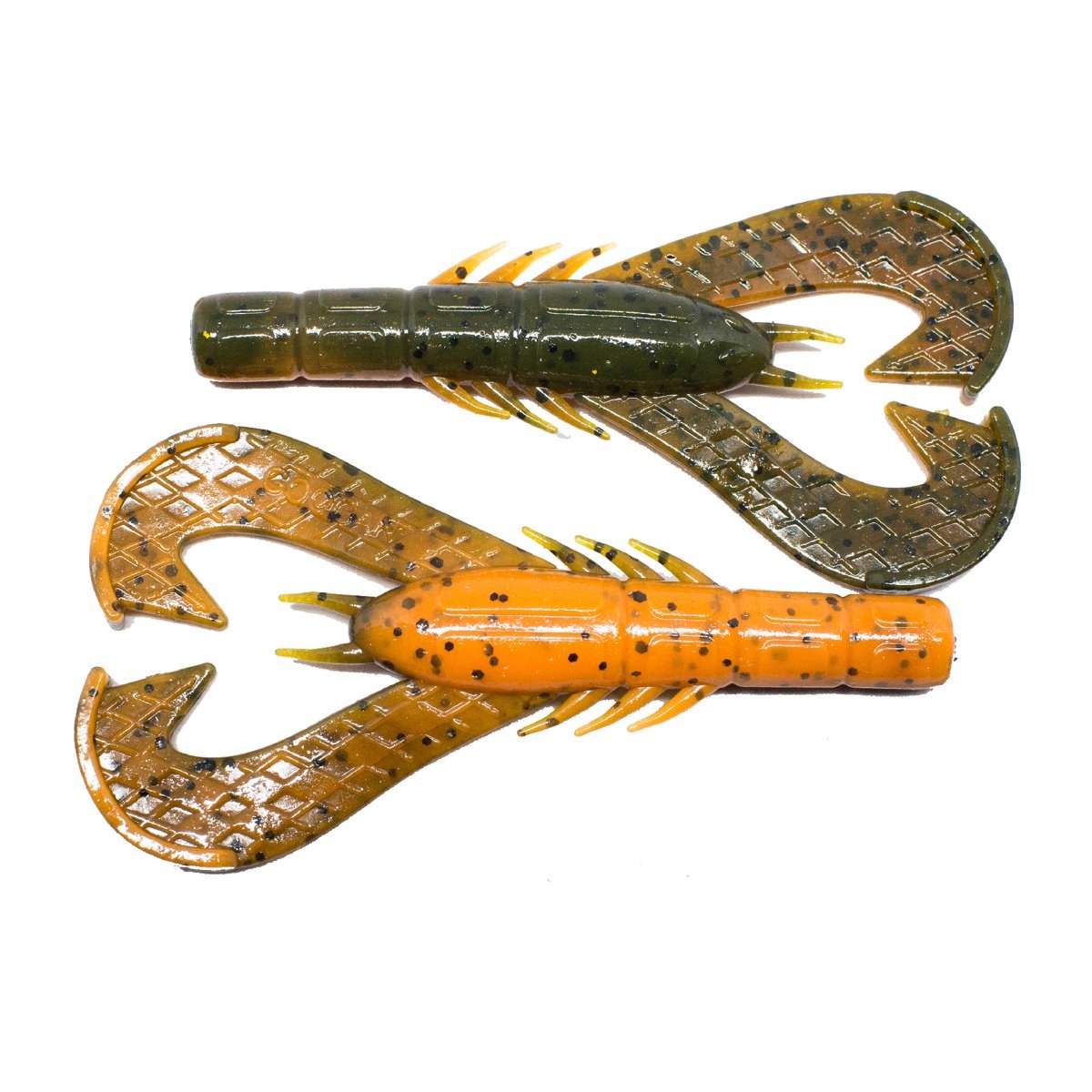 Googan Baits Krackin' Craw 4'' Alabama Craw Soft Plastic Fishing Lure, 7-Pack
