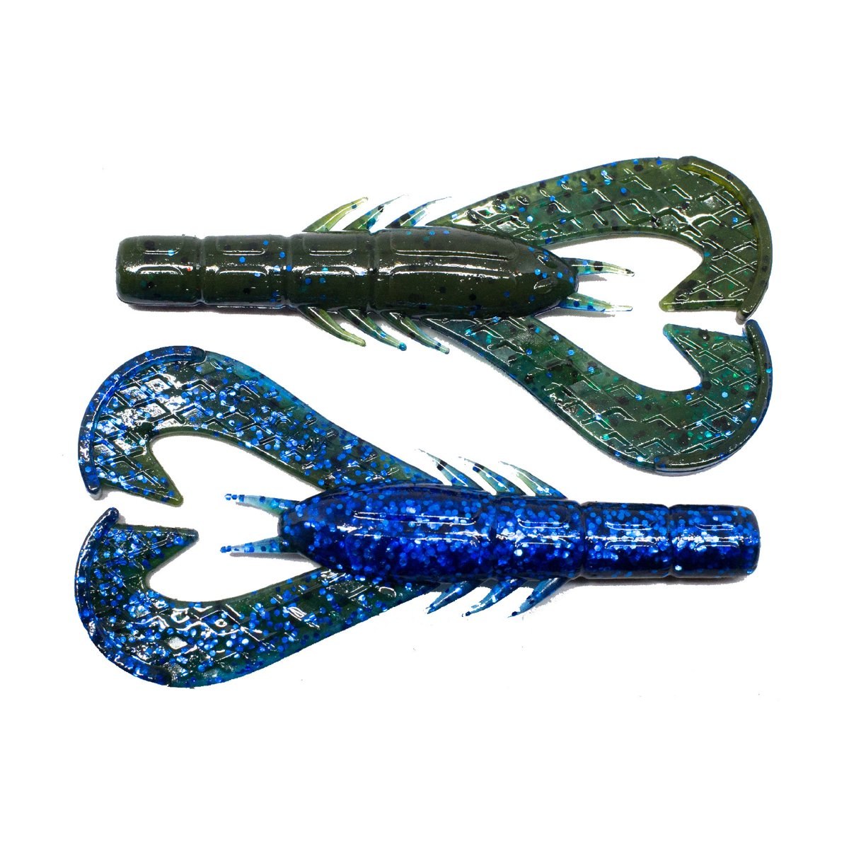 Googan Baits Krackin' Craw Soft Plastic Lure, 4 Inch, Okeechobee Craw, 7 Count