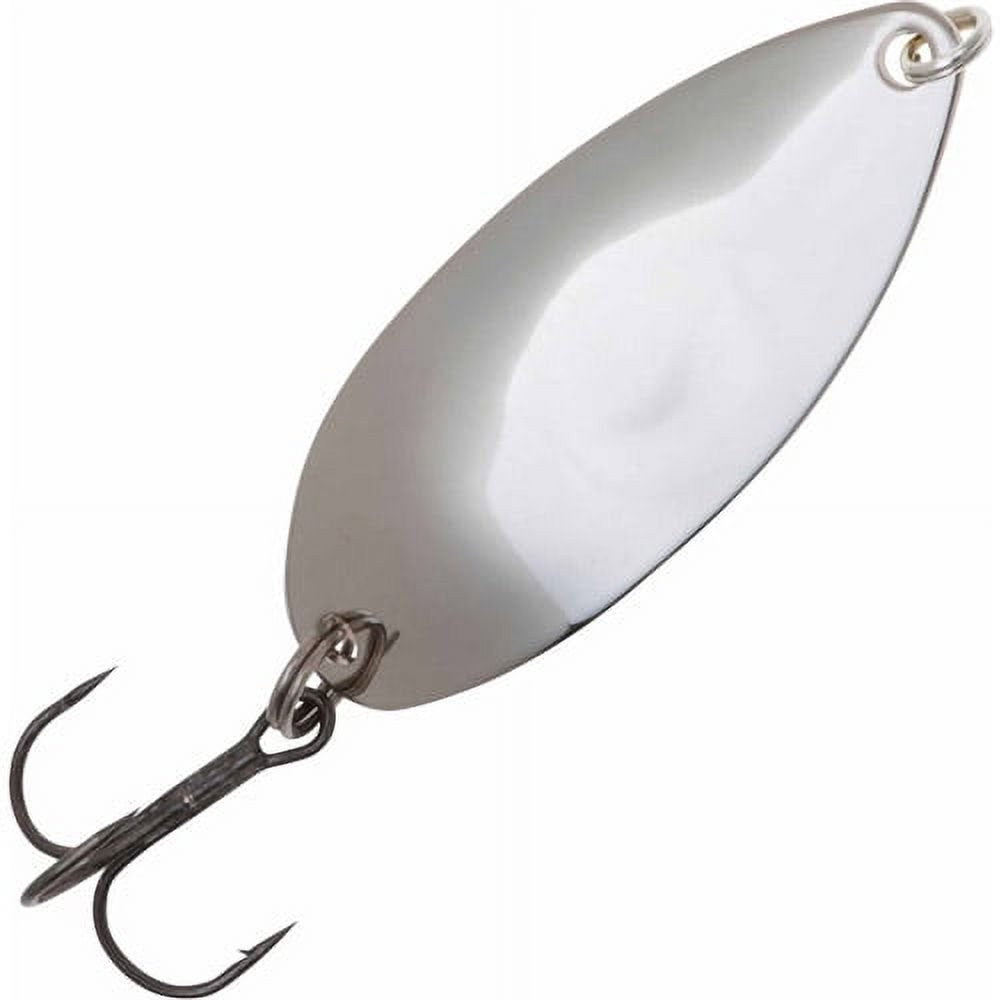 Johnson Shutter Spoon Fishing Lure, Chrome, 1.25 in
