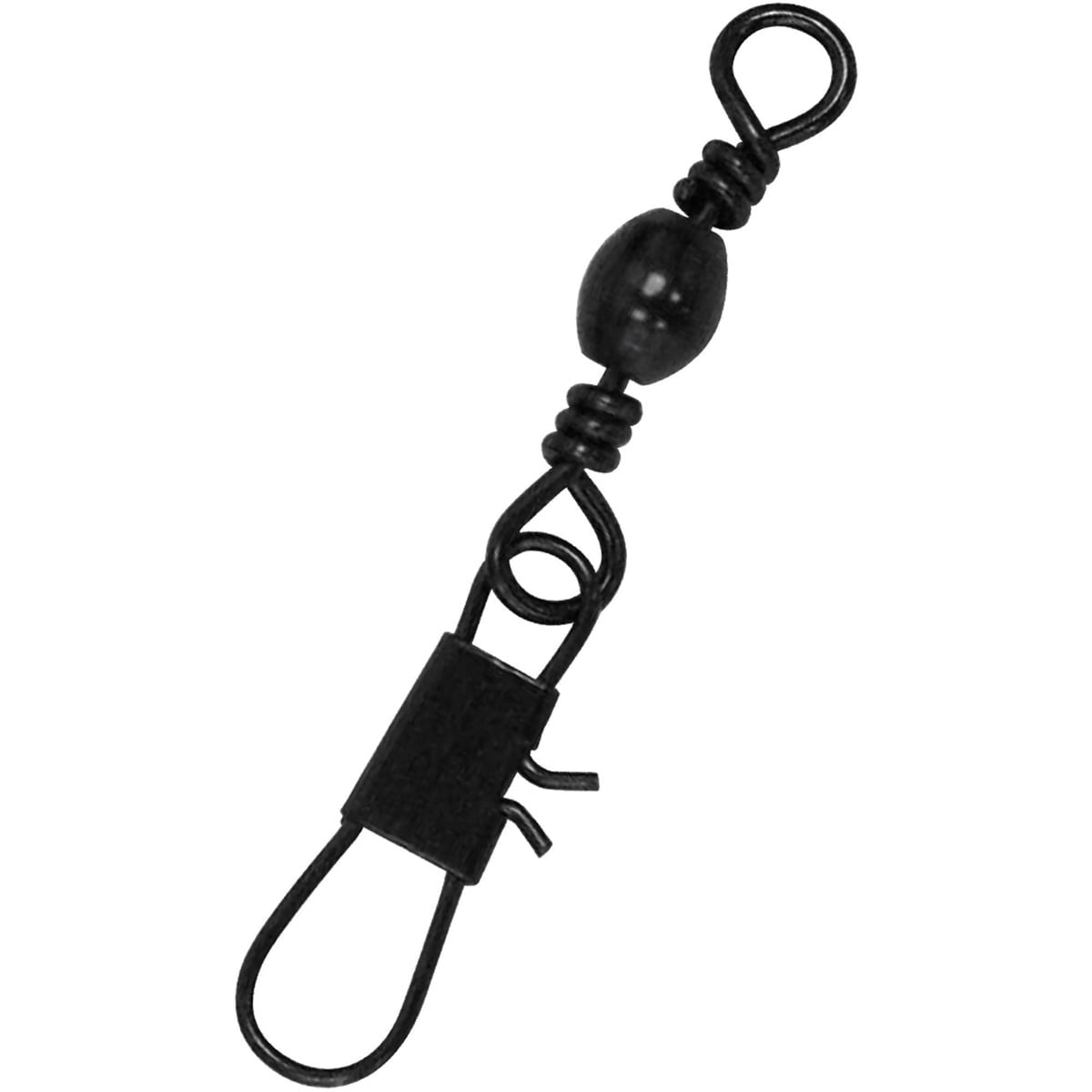 Lazer Sharp Barrel Swivel with Interlock Snap, Black, Size 5, 35 Pack