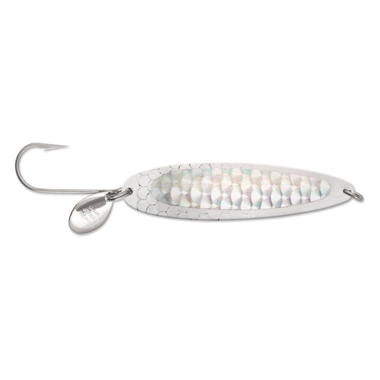 Luhr Jensen Coyote Spoon Fishing Lure 4 1/2" Nickel/Silver Prism-Lite