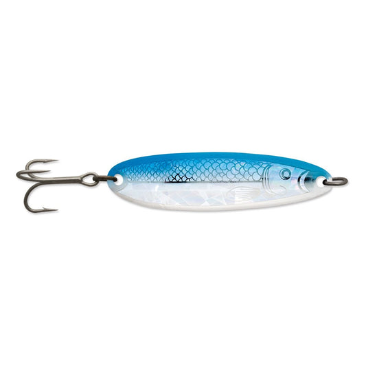 Luhr Jensen Krocodile 1oz Spoon Fishing Lure 3 5/16" Live Image/Neon Blue